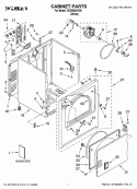 CABINET PARTS Diagram and Parts List for CEDS832VQ0  Crosley Dryer
