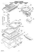 SHELF, OPTIONAL Diagram and Parts List for ET8CHKXKB02  Whirlpool Refrigerator