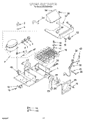UPPER UNIT Diagram and Parts List for KSSC36MHS00  KitchenAid Refrigerator