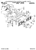 Part Location Diagram of 3398822 Whirlpool PANEL-CNTL