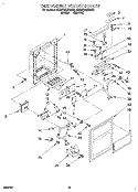 DISPENSER FRONT Diagram and Parts List for 4ED27DQXDN00  Whirlpool Refrigerator