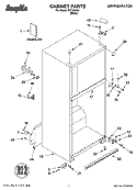 CABINET PARTS Diagram and Parts List for IKT195302  Inglis Refrigerator