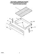 DRAWER & BROILER PARTS Diagram and Parts List for RF369LXPQ2  Whirlpool Range