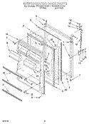 REFRIGERATOR DOOR, LIT/OPTIONAL Diagram and Parts List for ET20NKXAW01  Whirlpool Refrigerator