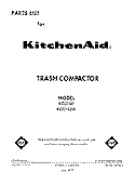 MOTOR AND DRIVE , LIT/OPTIONAL Diagram and Parts List for KCC1500  KitchenAid Trash Compactor