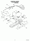 CONTROL PARTS Diagram and Parts List for 6GD5SHGXSS03  Whirlpool Refrigerator