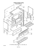 UPPER OVEN Diagram and Parts List for SE960PEPW1  Whirlpool Range