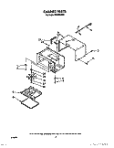 CABINET Diagram and Parts List for MS1650XW0  Whirlpool Microwave