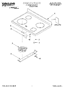 COOKTOP, LITERATURE Diagram and Parts List for SES374HQ1  Whirlpool Range