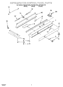 REFRIGERATOR CONTROL PANEL Diagram and Parts List for KSSS36FJW00  KitchenAid Refrigerator