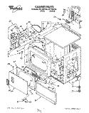 Part Location Diagram of 3387377 Whirlpool WIRE, BELT SWITCH