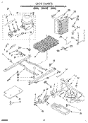 UNIT Diagram and Parts List for KSRP25QDBL00  KitchenAid Refrigerator