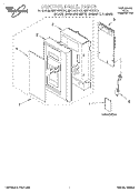 CONTROL PANEL, LITERATURE Diagram and Parts List for MH7130XEZ2  Whirlpool Microwave