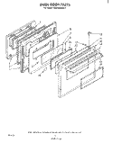 OVEN DOOR , LITERATURE AND OPTIONAL Diagram and Parts List for RS6700XKW1  Whirlpool Range