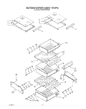 REFRIGERATOR SHELF Diagram and Parts List for KSSS36MWX00  KitchenAid Refrigerator