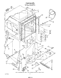 TUB , LITERATURE AND OPTIONAL Diagram and Parts List for DU8570XT0  Whirlpool Dishwasher