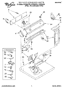 TOP AND CONSOLE, LIT/OPTIONAL Diagram and Parts List for LGT6638AN2  Whirlpool Dryer