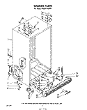 CABINET Diagram and Parts List for EHD261SSWR1  Whirlpool Refrigerator