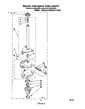 BRAKE AND DRIVE TUBE Diagram and Parts List for LSV8244BN0  Whirlpool Washer