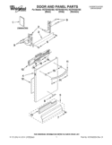 DOOR AND PANEL PARTS Diagram and Parts List for WDT910SSYW0  Whirlpool Dishwasher