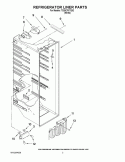 REFRIGERATOR LINER PARTS Diagram and Parts List for TS25CFXTQ02  Estate Refrigerator