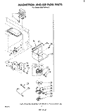 MAGNETRON AND AIR FLOW Diagram and Parts List for RM275PXK0  Whirlpool Microwave Oven Combo