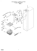 FREEZER LINER Diagram and Parts List for KSFS20QEWH2  KitchenAid Refrigerator