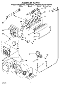 ICEMAKER PARTS Diagram and Parts List for KTRC19MMSS01  KitchenAid Refrigerator