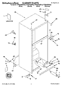 CABINET PARTS Diagram and Parts List for KTRS22EMSS00  KitchenAid Refrigerator