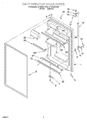 REFRIGERATOR DOOR Diagram and Parts List for RT18AKXFN00  Roper Refrigerator