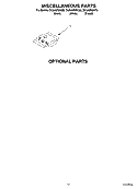 MISCELLANEOUS, OPTIONAL Diagram and Parts List for DU940PWKB0  Whirlpool Dishwasher