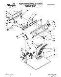 SECTION Diagram and Parts List for LET5434AQ0  Whirlpool Dryer