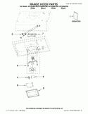 RANGE HOOD PARTS Diagram and Parts List for UXT3036AYB0  Whirlpool Range Hood