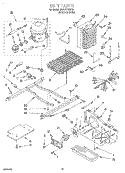 UNIT Diagram and Parts List for 3XART725F02  Whirlpool Refrigerator