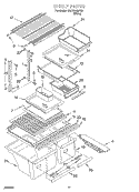 SHELF Diagram and Parts List for 3XKVN490F03  Whirlpool Refrigerator