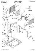 UNIT PARTS Diagram and Parts List for CA12WRP0  Crosley Air Conditioner