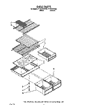 SHELF Diagram and Parts List for TT18CKXXN00  Whirlpool Refrigerator