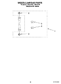 MISCELLANEOUS  PARTS, OPTIONAL PARTS (NOT INCLUDED) Diagram and Parts List for LTE6234DQ6  Whirlpool Washer Dryer Combo