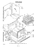 OVEN Diagram and Parts List for RS6100XKW3  Whirlpool Range