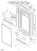 REFRIGERATOR DOOR Diagram and Parts List for KBLS36MHW01  KitchenAid Refrigerator