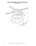 LOWER WASHARM AND STRAINER Diagram and Parts List for 4KUDS220T1  KitchenAid Dishwasher