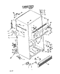 CABINET Diagram and Parts List for 3ET18DKXXN01  Whirlpool Refrigerator