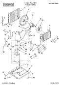 UNIT, LITERATURE Diagram and Parts List for CA8WR42  Crosley Air Conditioner