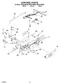 CONTROL PARTS Diagram and Parts List for ED2LHAXMT00  Whirlpool Refrigerator