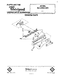 CONSOLE Diagram and Parts List for DU1098XLW0  Whirlpool Dishwasher