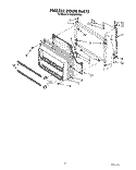 FREEZER DOOR Diagram and Parts List for ET20NKXXW00  Whirlpool Refrigerator