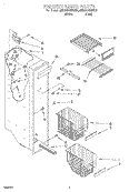 FREEZER LINER Diagram and Parts List for 6ED25DQXFB01  Whirlpool Refrigerator