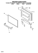 FREEZER DOOR PARTS, OPTIONAL PARTS Diagram and Parts List for KTRC19KMBL02  KitchenAid Refrigerator