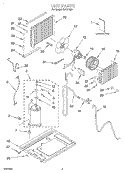 UNIT, LITERATURE Diagram and Parts List for RA121G0  Whirlpool Air Conditioner