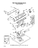 TOP AND CONSOLE, LIT/OPTIONAL Diagram and Parts List for LG9381XTW0  Whirlpool Dryer